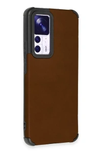 Xiaomi Mi 12T Kılıf Loop Deri Silikon - Kahverengi