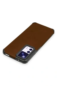 Xiaomi Mi 12T Kılıf Loop Deri Silikon - Kahverengi