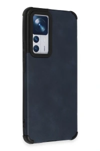 Xiaomi Mi 12T Kılıf Loop Deri Silikon - Lacivert