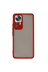 Xiaomi Mi 12T Pro Kılıf Montreal Silikon Kapak - Kırmızı