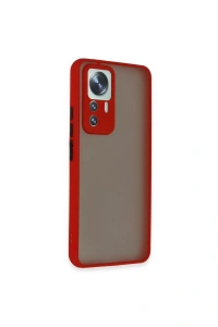 Xiaomi Mi 12T Pro Kılıf Montreal Silikon Kapak - Kırmızı