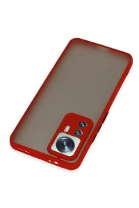 Xiaomi Mi 12T Pro Kılıf Montreal Silikon Kapak - Kırmızı