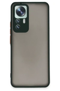 Xiaomi Mi 12T Pro Kılıf Montreal Silikon Kapak - Yeşil