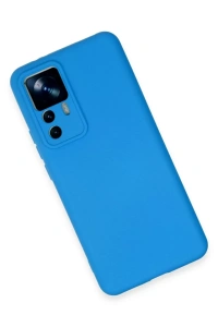 Xiaomi Mi 12T Pro Kılıf Nano içi Kadife Silikon - Mavi