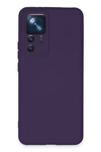 Xiaomi Mi 12T Pro Kılıf Nano içi Kadife Silikon - Mor