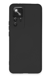 Xiaomi Mi 12T Pro Kılıf Nano içi Kadife Silikon - Siyah
