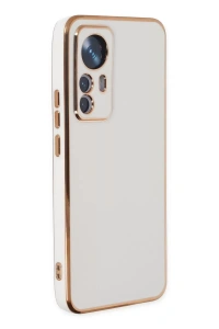 Xiaomi Mi 12T Pro Kılıf Volet Silikon - Beyaz