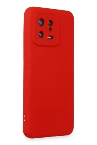 Xiaomi Mi 13 Kılıf Nano içi Kadife Silikon - Kırmızı