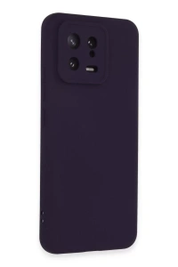 Xiaomi Mi 13 Kılıf Nano içi Kadife Silikon - Mor