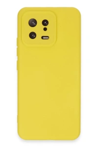 Xiaomi Mi 13 Kılıf Nano içi Kadife Silikon - Sarı