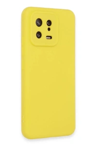 Xiaomi Mi 13 Kılıf Nano içi Kadife Silikon - Sarı