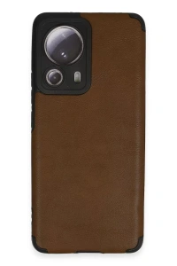 Xiaomi Mi 13 Lite Kılıf Loop Deri Silikon - Kahverengi