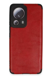 Xiaomi Mi 13 Lite Kılıf Loop Deri Silikon - Kırmızı
