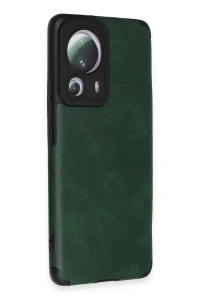 Xiaomi Mi 13 Lite Kılıf Loop Deri Silikon - Yeşil