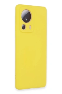 Xiaomi Mi 13 Lite Kılıf Nano içi Kadife Silikon - Sarı