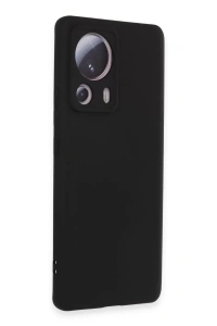 Xiaomi Mi 13 Lite Kılıf Nano içi Kadife Silikon - Siyah