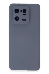 Xiaomi Mi 13 Pro Kılıf Nano içi Kadife Silikon - Gri