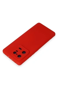 Xiaomi Mi 13 Pro Kılıf Nano içi Kadife Silikon - Kırmızı