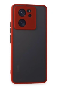 Xiaomi Mi 13T Pro Kılıf Montreal Silikon Kapak - Kırmızı