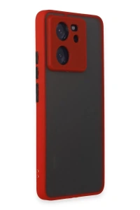 Xiaomi Mi 13T Pro Kılıf Montreal Silikon Kapak - Kırmızı