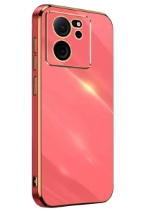 Xiaomi Mi 13T Pro Kılıf Volet Silikon - Kırmızı