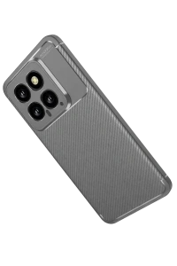 Xiaomi Mi 14T Kılıf Auto Focus Karbon Kapak - Gri
