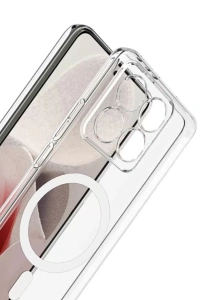 Xiaomi Mi 14T Pro Combo Sert Şeffaf Magsafe Kapak - Şeffaf