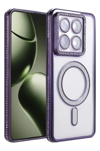 Xiaomi Mi 14T Pro Joke Simli Magneticsafe Kılıf - Derin Mor