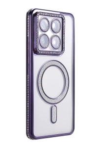 Xiaomi Mi 14T Pro Joke Simli Magneticsafe Kılıf - Derin Mor