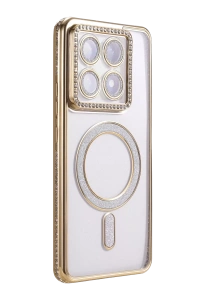 Xiaomi Mi 14T Pro Joke Simli Magneticsafe Kılıf - Gold