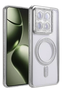 Xiaomi Mi 14T Pro Joke Simli Magneticsafe Kılıf - Gümüş