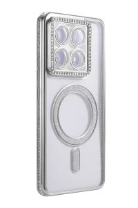 Xiaomi Mi 14T Pro Joke Simli Magneticsafe Kılıf - Gümüş