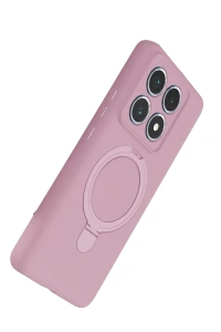 Xiaomi Mi 14T Pro Regal Magsafe Standlı Kapak - Açık Pembe