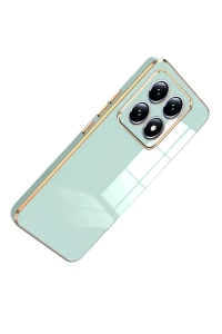 Xiaomi Mi 14T Pro Volet Silikon - Açık Yeşil