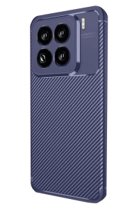 Xiaomi Mi 15 Pro Kılıf Auto Focus Karbon Kapak - Lacivert