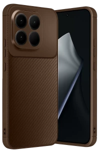 Xiaomi Mi 15T Auto Focus Karbon Kapak - Kahverengi