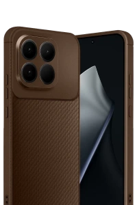 Xiaomi Mi 15T Auto Focus Karbon Kapak - Kahverengi
