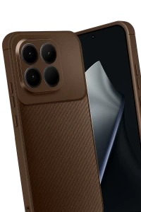 Xiaomi Mi 15T Auto Focus Karbon Kapak - Kahverengi
