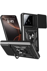 Xiaomi Mi 15T Pars Lens Yüzüklü Silikon - Siyah