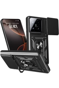 Xiaomi Mi 15T Pars Lens Yüzüklü Silikon - Siyah