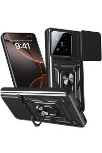 Xiaomi Mi 15T Pars Lens Yüzüklü Silikon - Siyah
