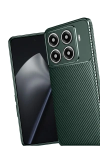 Xiaomi Mi 15T Pro Auto Focus Karbon Kapak - Koyu Yeşil