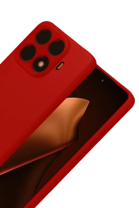 Xiaomi Mi 15T Pro Nano içi Kadife Silikon - Kırmızı