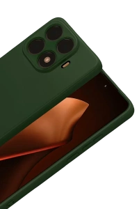 Xiaomi Mi 15T Pro Nano içi Kadife Silikon - Koyu Yeşil