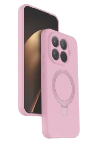 Xiaomi Mi 15T Pro Regal Magsafe Standlı Kapak - Açık Pembe