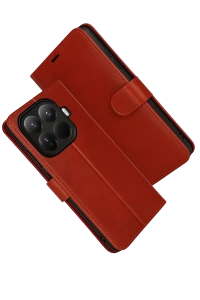 Xiaomi Mi 15T Pro Trend S Plus Kapaklı Kılıf - Kırmızı