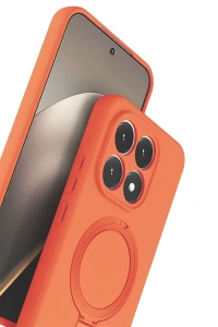 Xiaomi Mi 15T Regal Magsafe Standlı Kapak - Turuncu