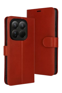 Xiaomi Mi 15T Trend S Plus Kapaklı Kılıf - Kırmızı