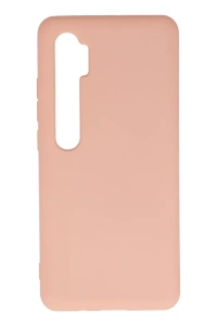Xiaomi Mi Note 10 Lite Kılıf Nano içi Kadife Silikon - Pudra