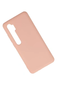 Xiaomi Mi Note 10 Lite Kılıf Nano içi Kadife Silikon - Pudra